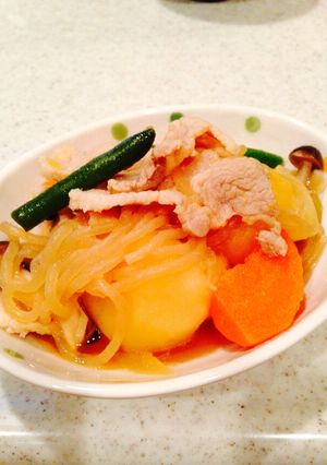 簡単☆我が家のすき焼きのたれで肉じゃが-レシピのメイン写真