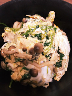 しめじと三つ葉の親子丼風-レシピのメイン写真