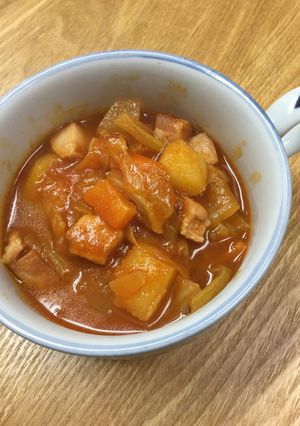 クッキングトマトソースで・ミネストローネ-レシピのメイン写真