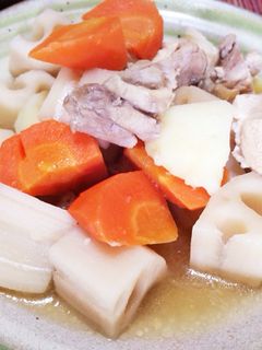 根菜と鶏肉の煮物-レシピのメイン写真