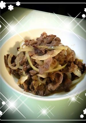 簡単♡牛こま肉すりおろし玉葱炒め★-レシピのメイン写真