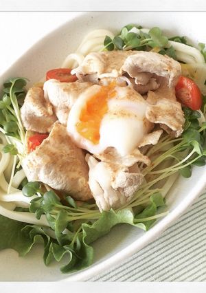 豚しゃぶでサラダうどん-レシピのメイン写真