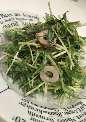 さっぱり☆水菜の梅マヨかつお風味サラダ☆-レシピのメイン写真