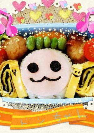 キャラ弁 太鼓の達人 どんちゃん-レシピのメイン写真