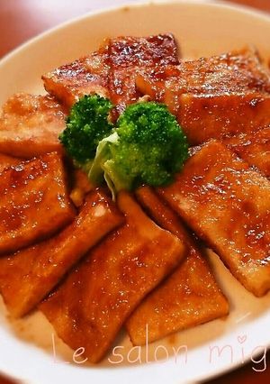 高野豆腐の甘辛ニンニク生姜焼き-レシピのメイン写真