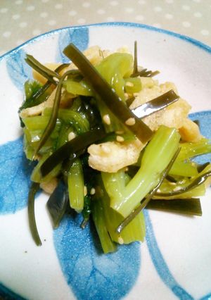 小松菜と昆布の酢の物-レシピのメイン写真