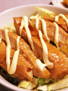 鶏胸肉の照りマヨ丼♡-レシピのメイン写真