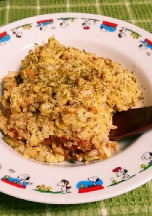 すりおろし野菜と挽き肉のリゾット風♪-レシピのメイン写真