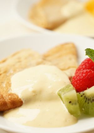 クレープ　豆乳アングレーズクリーム-レシピのメイン写真