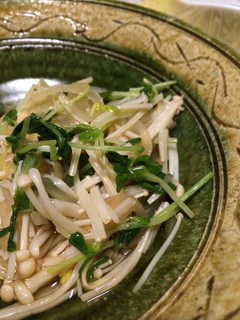豆苗とえのきと玉ねぎのポン酢合え-レシピのメイン写真
