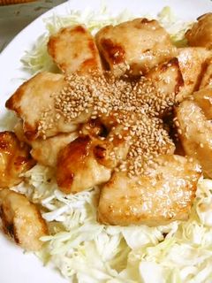 鶏胸肉の黒酢照り焼き-レシピのメイン写真