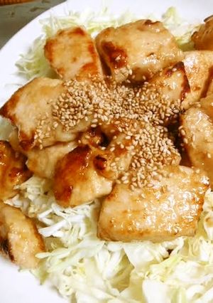 鶏胸肉の黒酢照り焼き-レシピのメイン写真