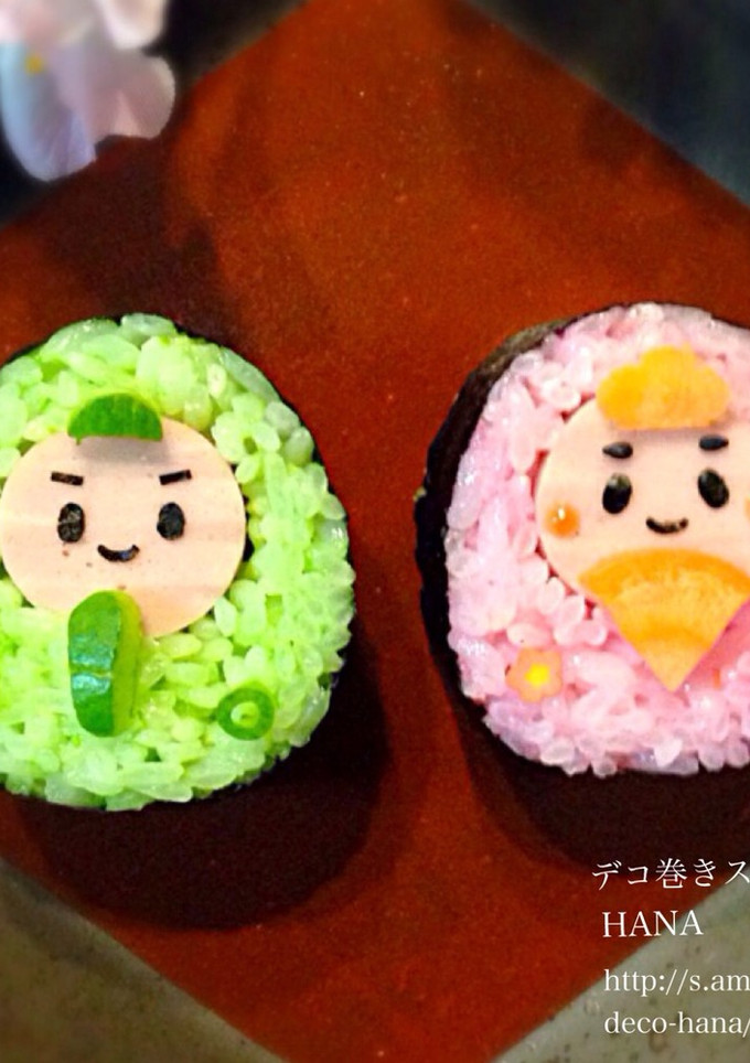 『お手玉風おひなさま』の簡単巻き寿司-レシピのメイン写真