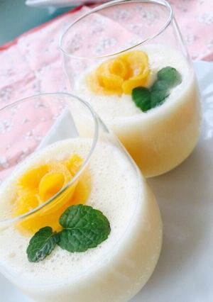 アレルギー対応 卵乳無し 黄桃プリン-レシピのメイン写真