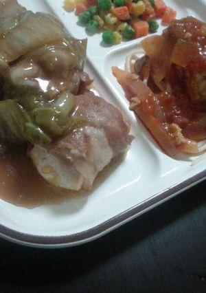 節約おかず･肉巻き豆腐のすき焼き風-レシピのメイン写真