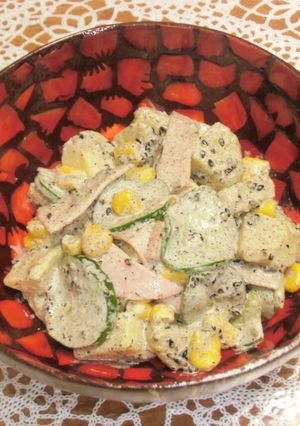 黒胡麻ポテトサラダ-レシピのメイン写真