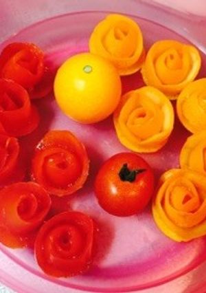 金柑とプチトマトでミニ薔薇☆パーティ料理-レシピのメイン写真