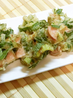 長葱と魚肉の味付きかき揚げ-レシピのメイン写真