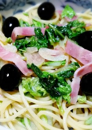 簡単♪鶏がらスープの素でささっとパスタ-レシピのメイン写真