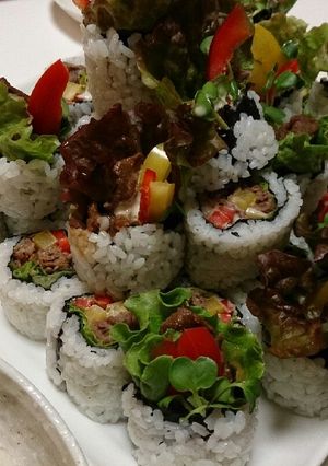 牛肉サラダ巻き-レシピのメイン写真