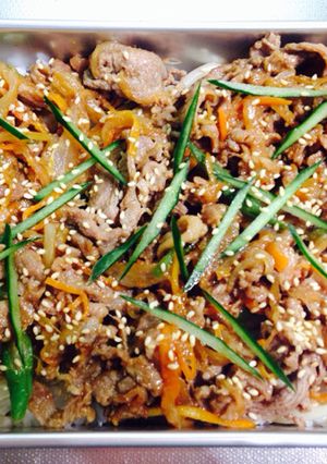 花粉症対策！野球少年のジンギスカン弁当-レシピのメイン写真