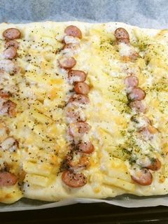 うちのピザ①ウインナーとじゃがいも-レシピのメイン写真
