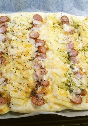 うちのピザ①ウインナーとじゃがいも-レシピのメイン写真