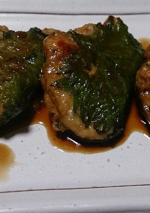つくねの大葉はさみ焼き-レシピのメイン写真