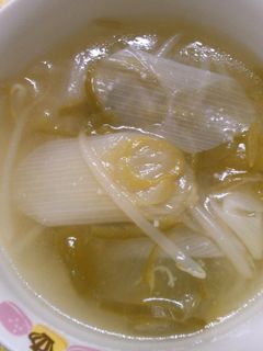 ネギ ピーマン もやし ナンプラースープ-レシピのメイン写真