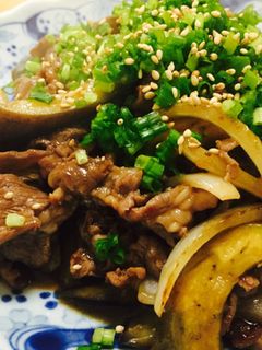 牛肉と茄子のオイスターソース炒め-レシピのメイン写真
