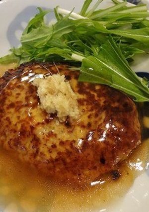 肉と豆腐が半々！ふわふわ豆腐ハンバーグ♪-レシピのメイン写真