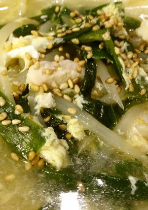 親子の中華風スープ✾-レシピのメイン写真