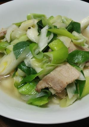 ネギ好きにはたまらない!!ネギ肉炒め-レシピのメイン写真