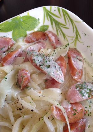 簡単！フィットチーネクリームパスタ風 ♪-レシピのメイン写真