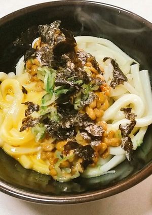 ネバネバ納豆うどん-レシピのメイン写真