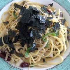 รูปของ 柚子胡椒が決め手❗️きのこの和風パスタ