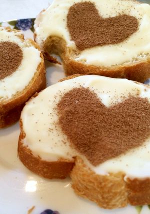 簡単☆フランスパンでハートチョコラスク-レシピのメイン写真
