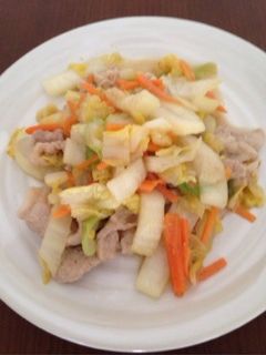 簡単!白菜と豚バラのにんにく炒め-レシピのメイン写真