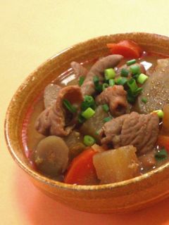 激ウマ!野菜たっぷりのピリ辛もつ煮込み-レシピのメイン写真