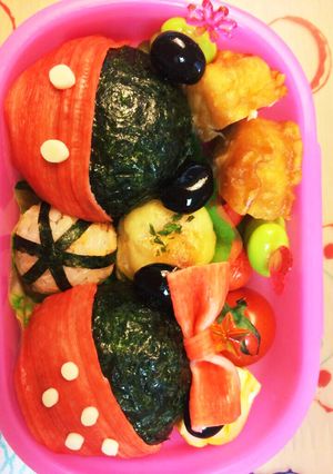 キャラ弁＊ミッキーミニー-レシピのメイン写真