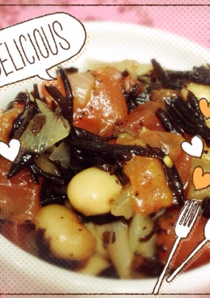 大豆とひじきのトマト煮-レシピのメイン写真