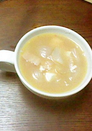 簡単！　玉ねぎとベーコンのスープ-レシピのメイン写真