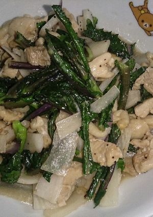 日野菜と鶏肉の味覇(ウェィパー)炒め-レシピのメイン写真