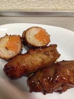 白菜の芯でシャキシャキ肉巻き-レシピのメイン写真