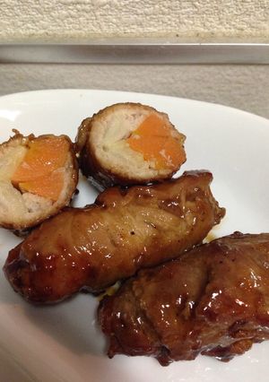 白菜の芯でシャキシャキ肉巻き-レシピのメイン写真