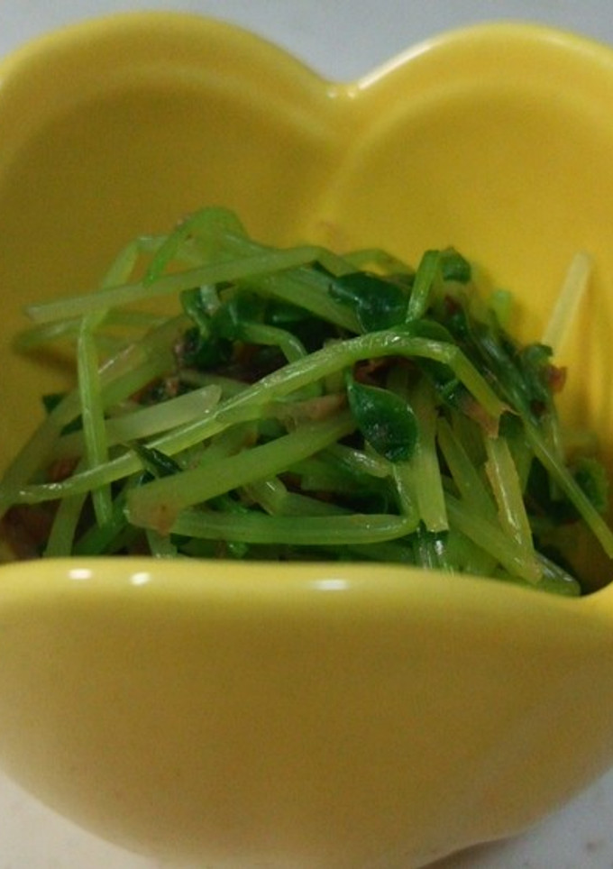 簡単！豆苗のおかか和え-レシピのメイン写真