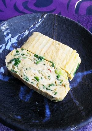 ニラ玉子焼き-レシピのメイン写真