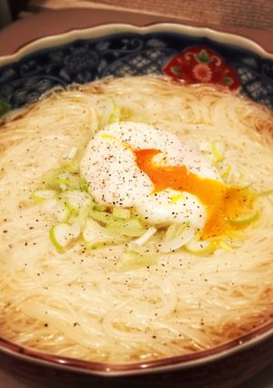 即席♡温玉柚子コショウにゅうめん-レシピのメイン写真