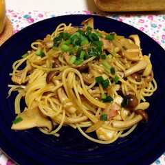 รูปของ キノコたっぷり☆バター醤油パスタ