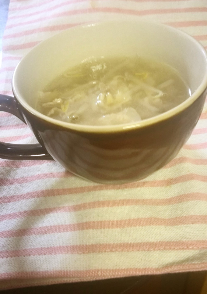 もやしと豚肉のスープ-レシピのメイン写真